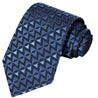 Black-Baby-Egyptian Blue Arrowhead Stripe Tie - Tie, bowtie, pocket square  | Kissties