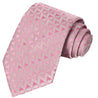 Crepe-Taffy-Bubble Gum Arrowhead Stripe Tie - Tie, bowtie, pocket square  | Kissties