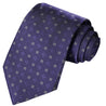 Iris-Purple-White Floral Tie - Tie, bowtie, pocket square  | Kissties