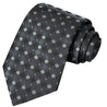 Shadow-Anchor-Iron-White Floral Checkered Tie - Tie, bowtie, pocket square  | Kissties