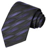 Black and Purple Wave Tie - Tie, bowtie, pocket square  | Kissties