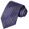 Black-Thistle-Mauve-Royal Violet Broken Stairway Stripe Tie - Tie, bowtie, pocket square  | Kissties