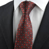 Red-Black Antique Bohemian Floral Tie - Tie, bowtie, pocket square  | Kissties