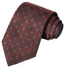 Red-Black Antique Bohemian Floral Tie - Tie, bowtie, pocket square  | Kissties
