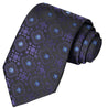 Purple-Azure Bohemian Floral Tie - Tie, bowtie, pocket square  | Kissties