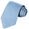 Curious Blue-Rhino Gray Stripe Tie - Tie, bowtie, pocket square  | Kissties