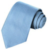 Cerulean Blue-Cloudy Gray Checkered Tie - Tie, bowtie, pocket square  | Kissties