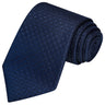 Navy Blue Checkered Tie - Tie, bowtie, pocket square  | Kissties