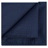 Navy Blue Checkered Pocket Square - Tie, bowtie, pocket square  | Kissties