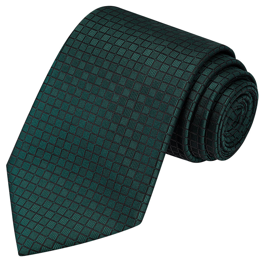 Spectra Green Checkered Tie - Tie, bowtie, pocket square  | Kissties