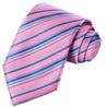 Ballet Slipper Pink-Maya-Navy Blue Striped Tie - Tie, bowtie, pocket square  | Kissties