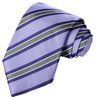 Pattens-Navy Blue-White-Sardines Gray Stripe Tie - Tie, bowtie, pocket square  | Kissties