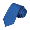 Royal Blue Satin Tie - Tie, bowtie, pocket square  | Kissties