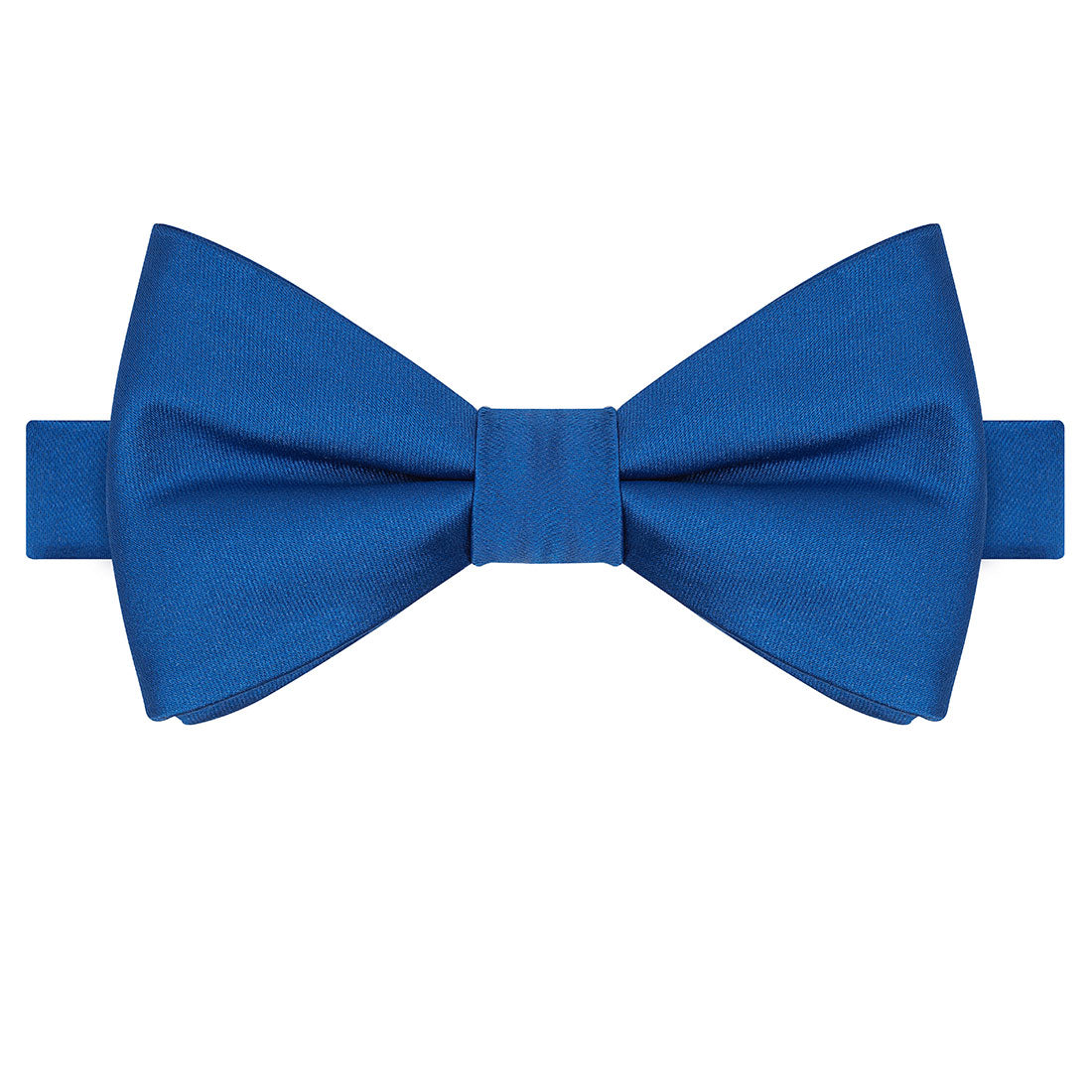 Royal Blue Satin Bowtie - Tie, bowtie, pocket square  | Kissties