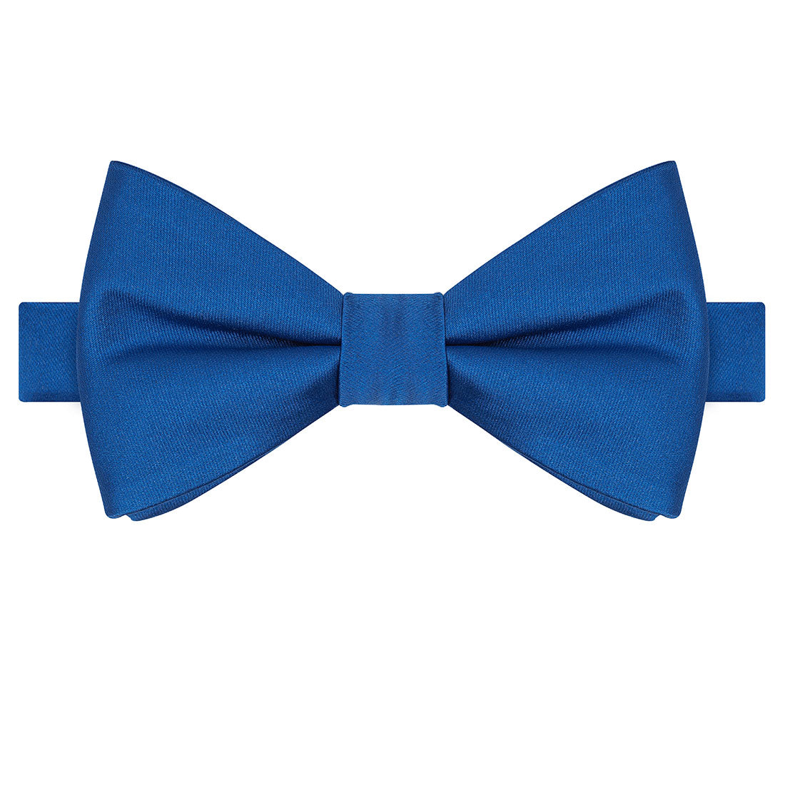Royal Blue Satin Bowtie - Tie, bowtie, pocket square  | Kissties