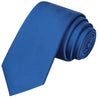 Royal Blue Satin Tie - Tie, bowtie, pocket square  | Kissties