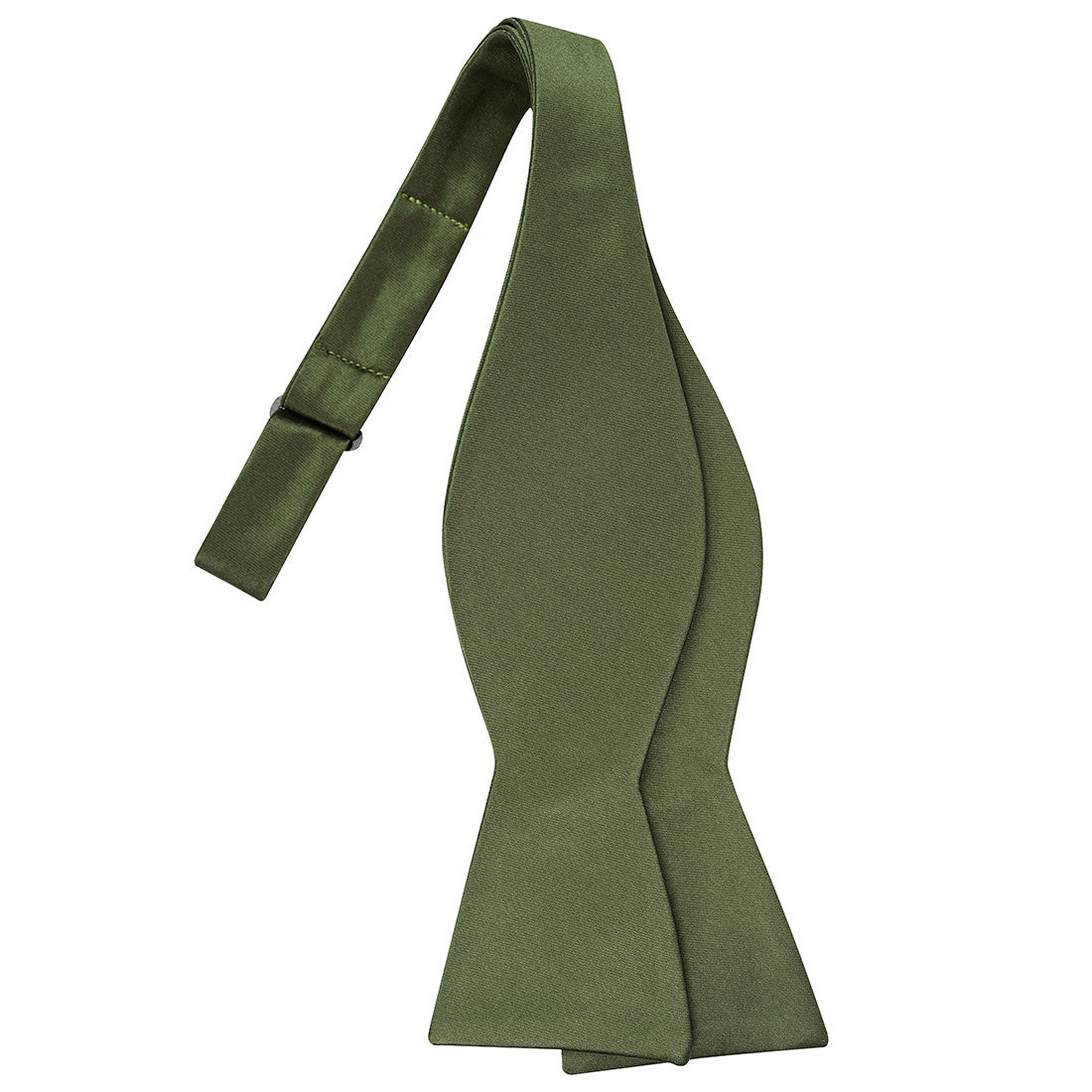 Olive Satin Bowtie - Tie, bowtie, pocket square  | Kissties