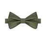 Olive Satin Bowtie - Tie, bowtie, pocket square  | Kissties