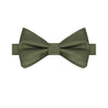 Olive Satin Bowtie - Tie, bowtie, pocket square  | Kissties
