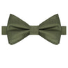 Olive Satin Bowtie - Tie, bowtie, pocket square  | Kissties