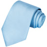 Sky Blue Satin Tie