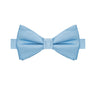 Sky Blue Satin Bowtie - Tie, bowtie, pocket square  | Kissties