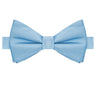 Sky Blue Satin Bowtie - Tie, bowtie, pocket square  | Kissties