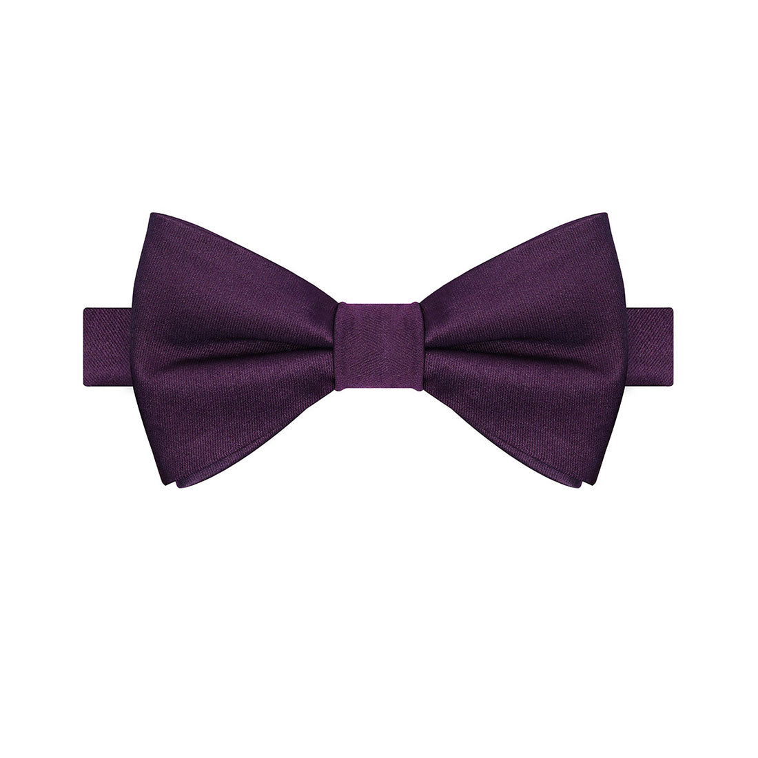 Plum Satin Bowtie - Tie, bowtie, pocket square  | Kissties