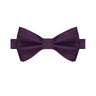 Plum Satin Bowtie - Tie, bowtie, pocket square  | Kissties