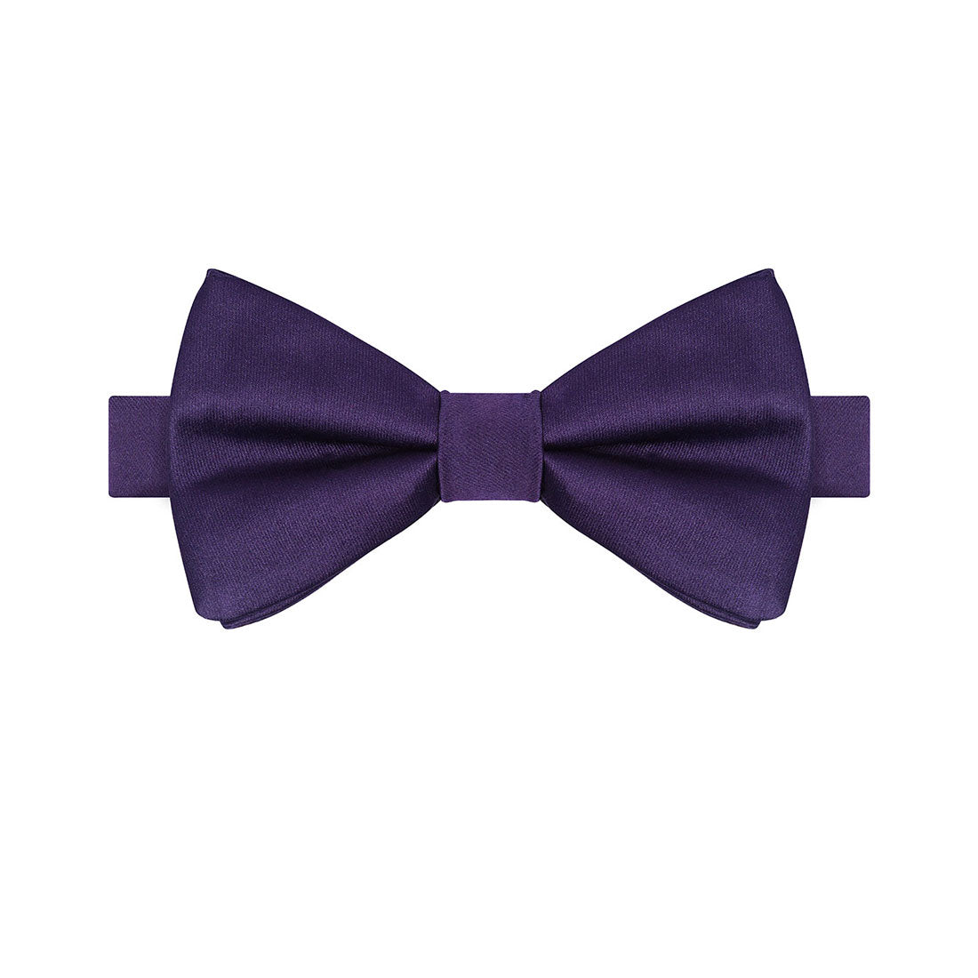 Purple Satin Bow Tie - Tie, bowtie, pocket square  | Kissties