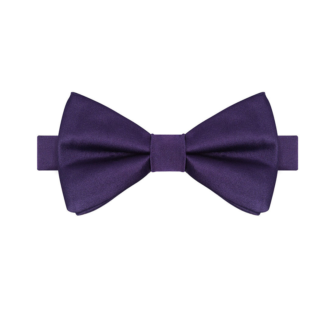 Purple Satin Bow Tie - Tie, bowtie, pocket square  | Kissties
