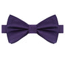 Purple Satin Bow Tie - Tie, bowtie, pocket square  | Kissties