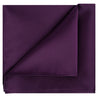 Plum Satin Pocket Square - Tie, bowtie, pocket square  | Kissties