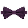 Plum Satin Bowtie - Tie, bowtie, pocket square  | Kissties