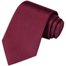 Burgundy Satin Tie