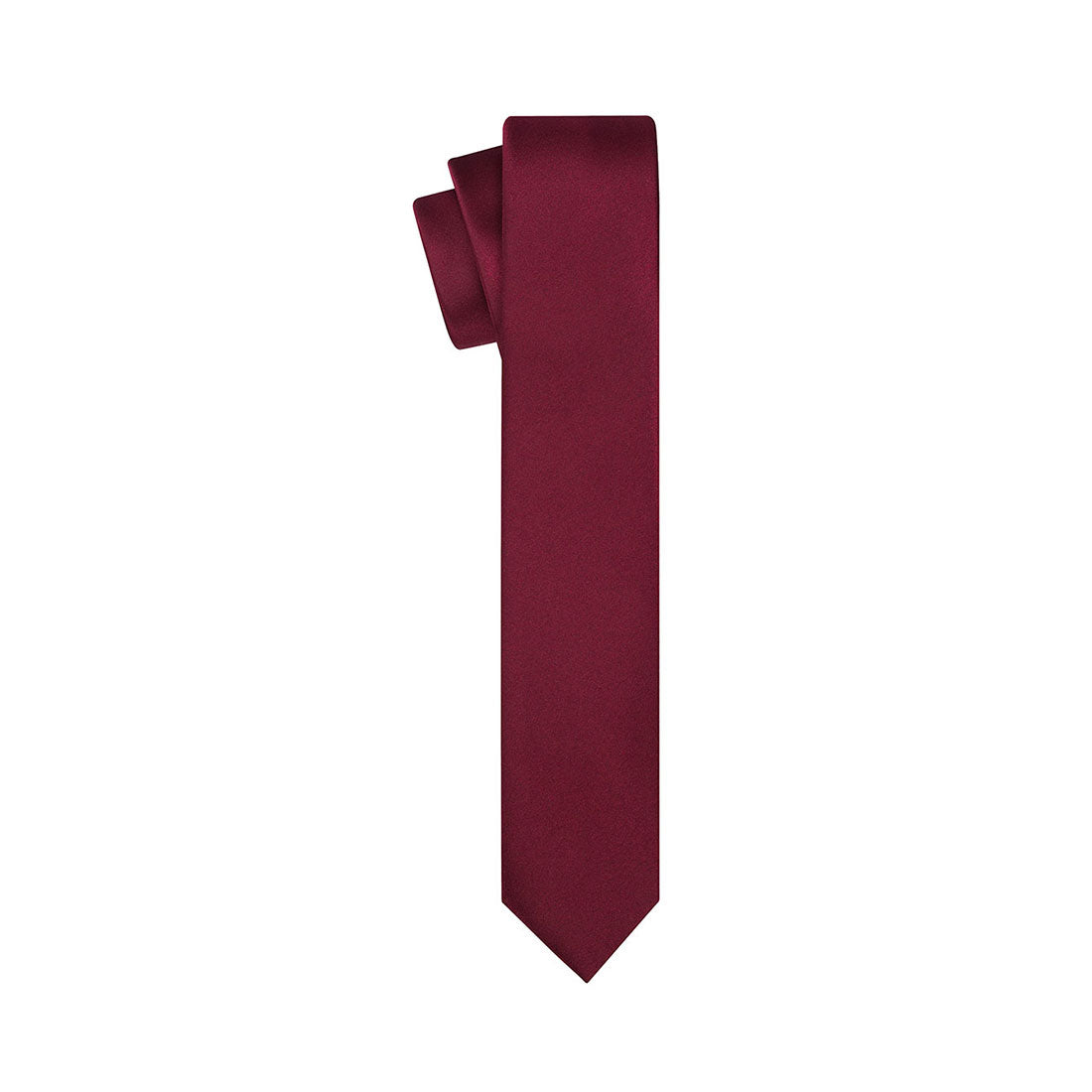 Burgundy Satin Tie - Tie, bowtie, pocket square  | Kissties