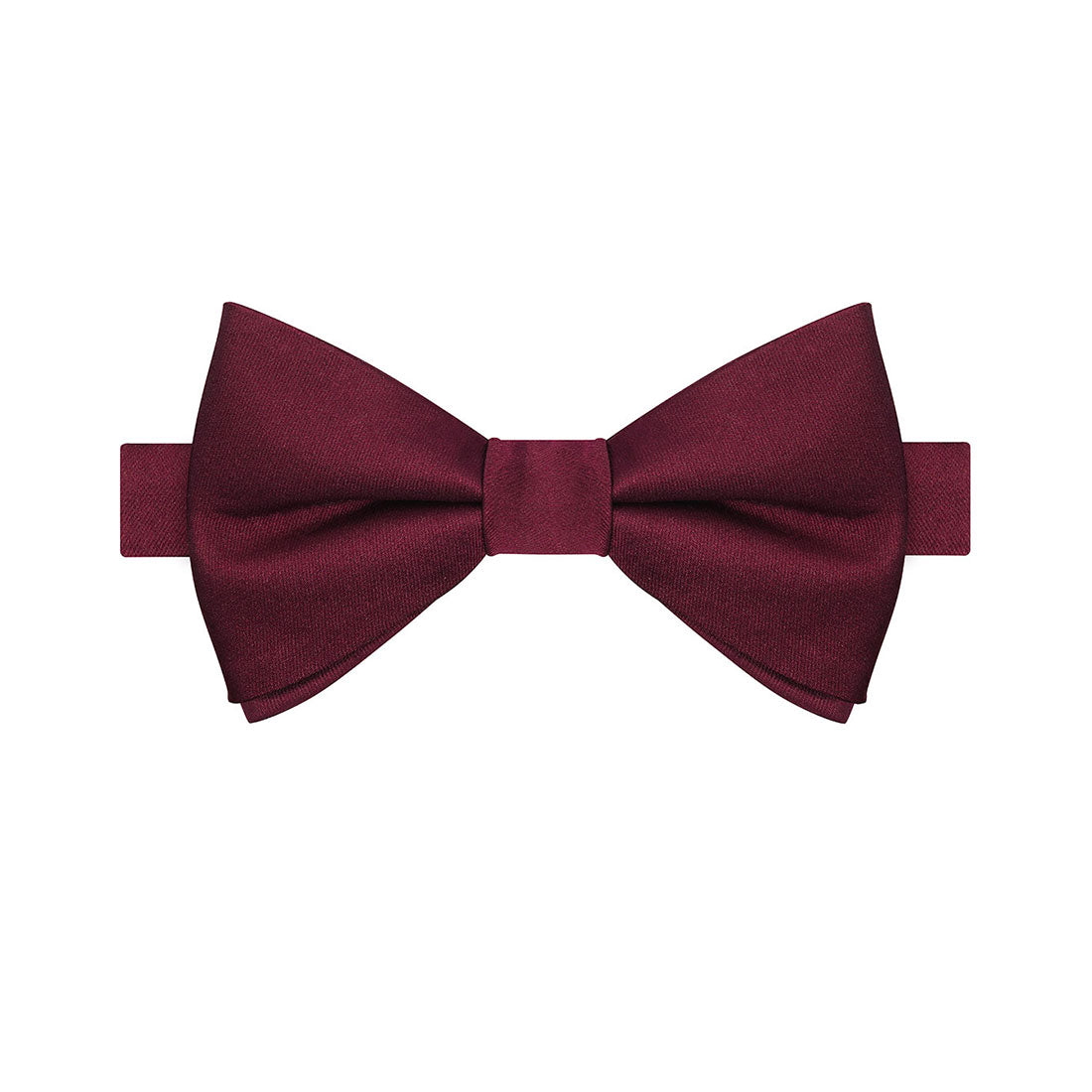 Burgundy Satin Bow Tie - Tie, bowtie, pocket square  | Kissties