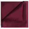 Burgundy Satin Pocket Square - Tie, bowtie, pocket square  | Kissties