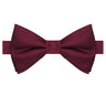 Burgundy Satin Bow Tie - Tie, bowtie, pocket square  | Kissties