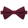 Burgundy Satin Bow Tie - Tie, bowtie, pocket square  | Kissties