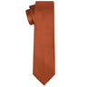 Copper Brown Satin Tie - Tie, bowtie, pocket square  | Kissties