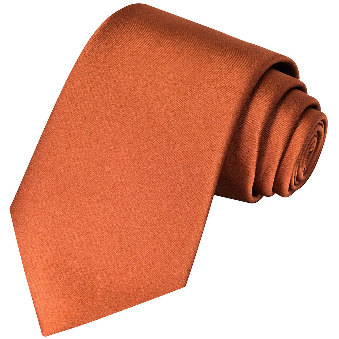Copper Brown Satin Tie | Standard, Extra Long, Skinny, u0026 Boys Necktie –  KissTies