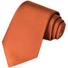 Copper Brown Satin Tie