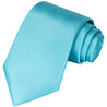Turquoise Blue Satin Tie