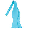 Turquoise Blue Satin Bowtie - Tie, bowtie, pocket square  | Kissties