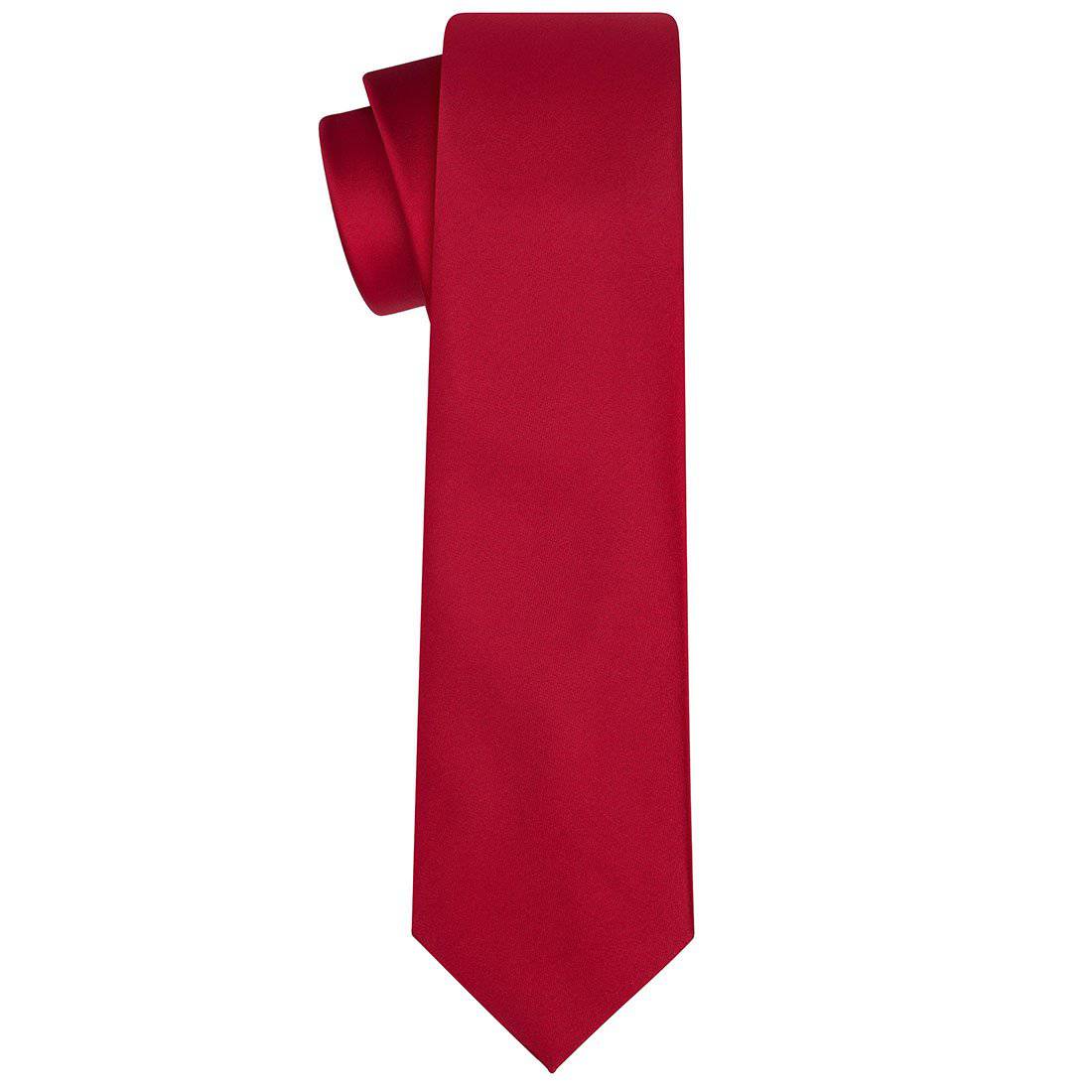Scarlet Silk Tie - Tie, bowtie, pocket square  | Kissties
