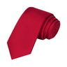 Scarlet Satin Tie - Tie, bowtie, pocket square  | Kissties