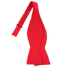 Red Satin Bowtie - Tie, bowtie, pocket square  | Kissties