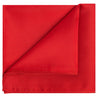 Red Satin Pocket Square - Tie, bowtie, pocket square  | Kissties