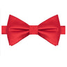 Red Satin Bowtie - Tie, bowtie, pocket square  | Kissties